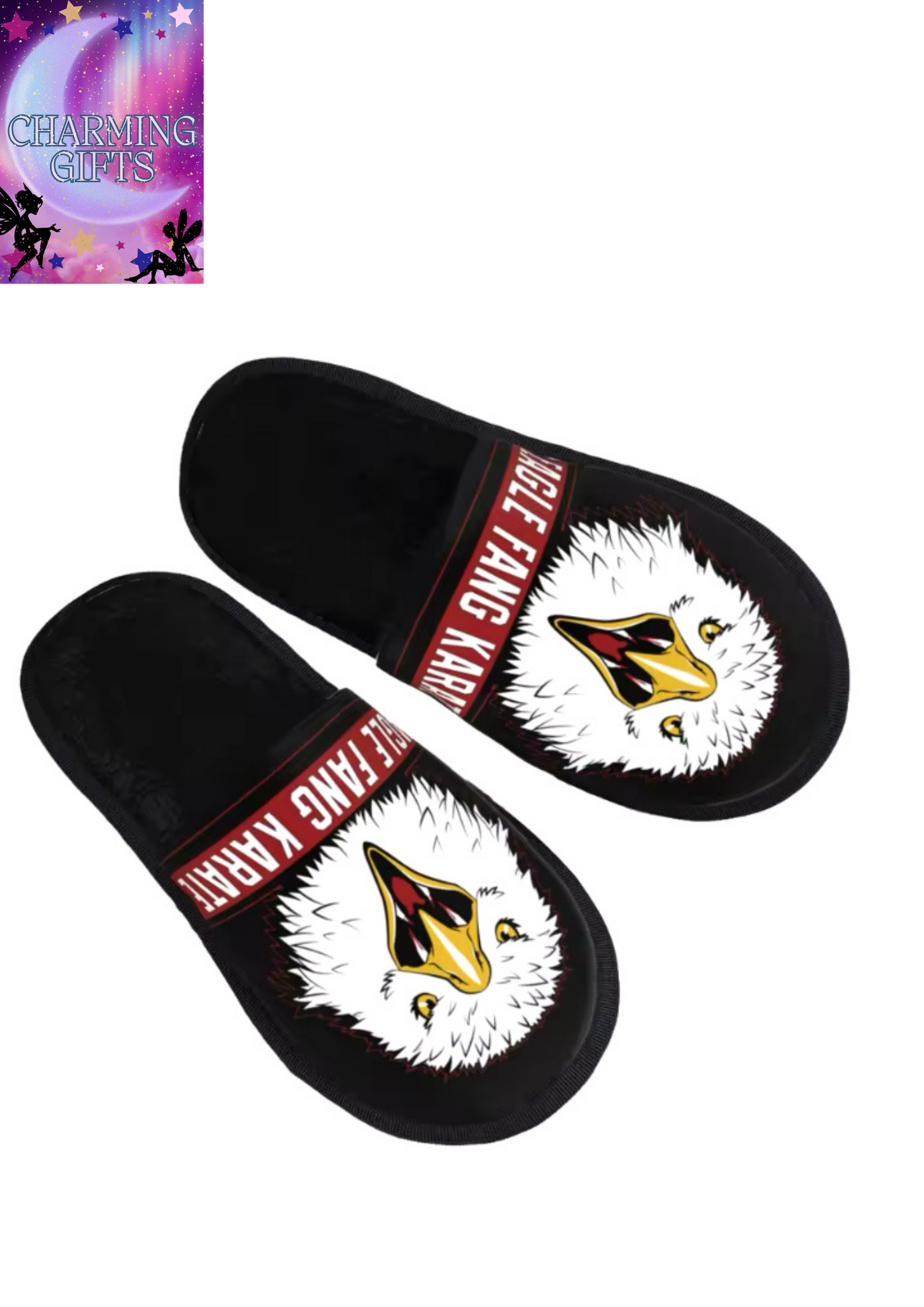 Unisex Custom Cobra Kai Round House Slippers Women Cozy Memory Foam Dojo Slip On Bedroom Slipper Shoes
