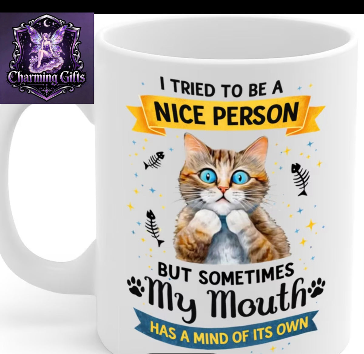 Funny cat 🐈 mug