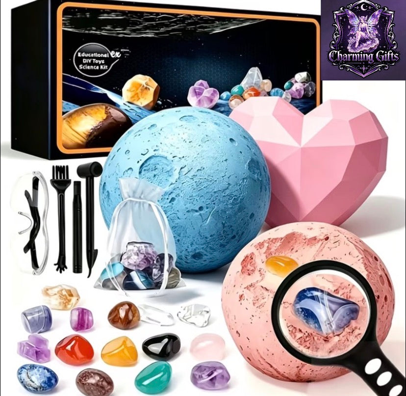 🌍 2-Piece Planet & Heart Treasure Hunt Set