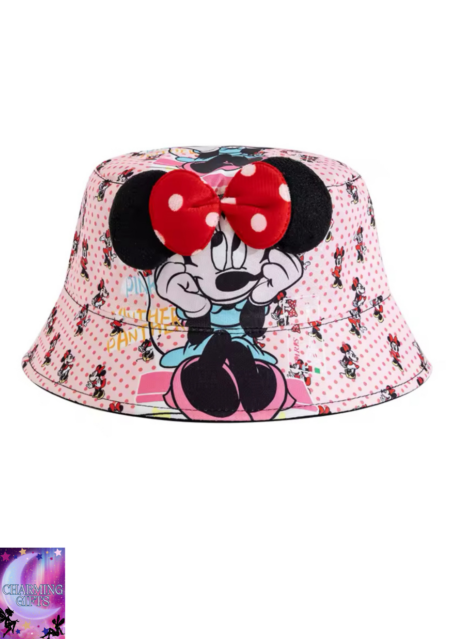 New Children's Mickey And Minne Bucket Hat Cartoon Cute Boys Girls Cap