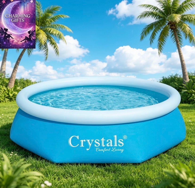 10FT Inflatable Paddling Pool Swimming Pool Summer Family Fun Outdoor