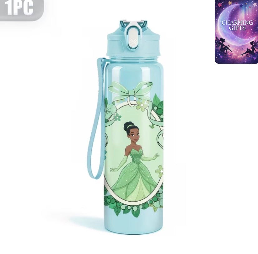This Adorable And Fashionable Disney Water Bottle Holds 750Ml (25Oz). It Is Made of Lightweight, Durable Plastic And Is Leak-Proof. an Ideal Present for Occasions Like Birthdays, Graduations, Valentine'S Day, And Mother'S Day