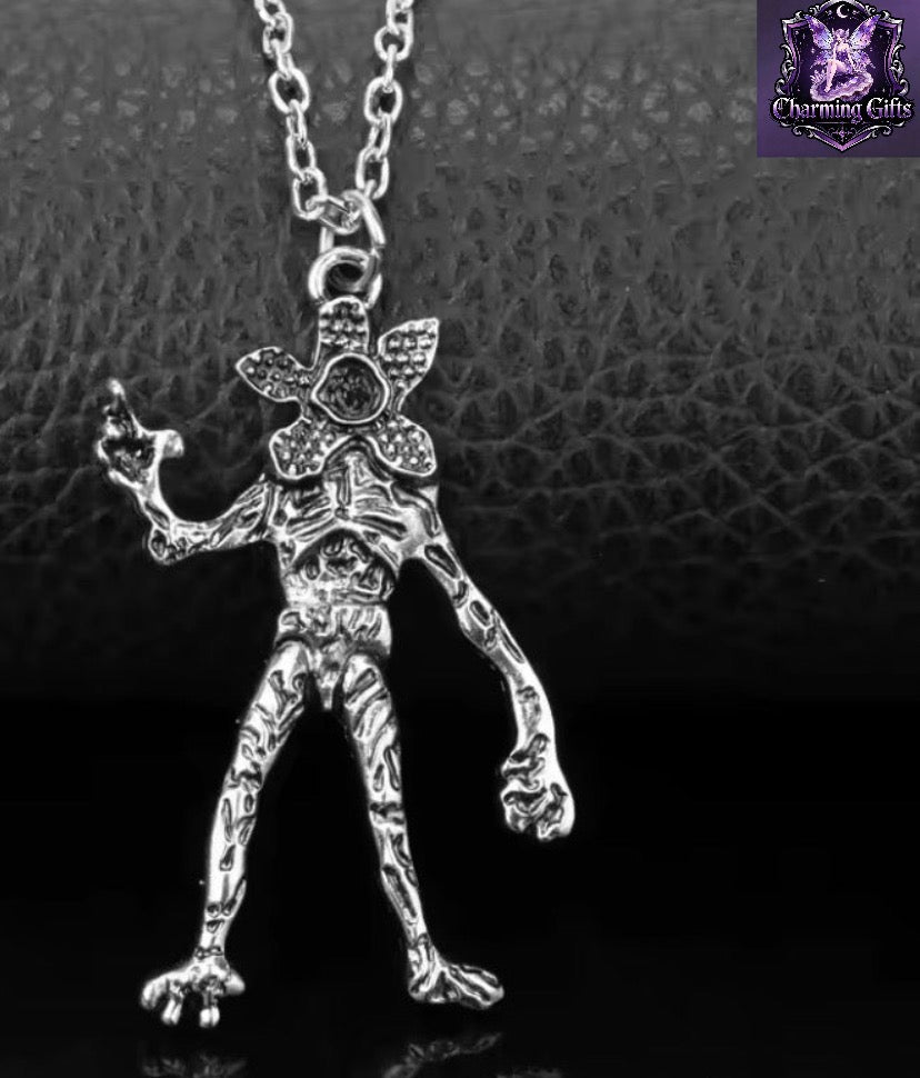 Stranger Things Necklace Demodog Demogorgon Monster Alloy Pendant Necklace