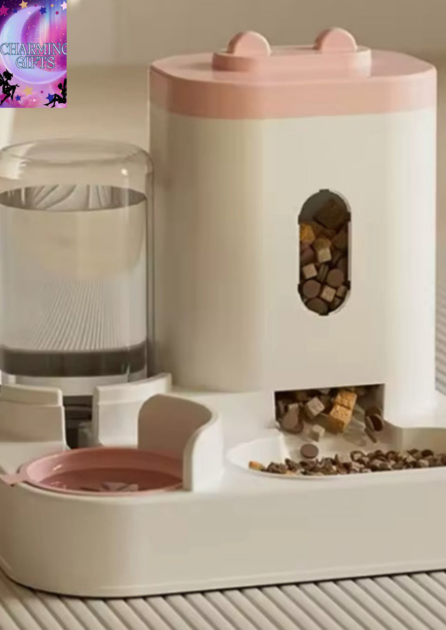 Automatic Feeder Cat Dog Food Bowl With Water Fountain Pet Large Capacity Raised Stand Dish Bowl For Cat Drinker Accessories