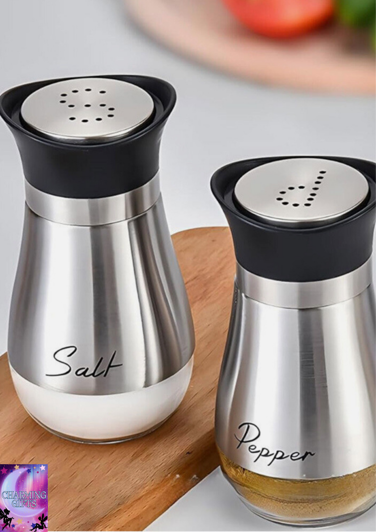 2Pcs New Lovely Salt And Pepper Shakers Pots Dispensers Cruet Jars Set UK