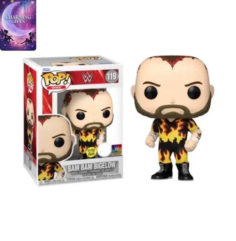Funko Pop! WWE - Bam Bam Bigelow (Glows in The Dark) Vinyl Action Figure #119