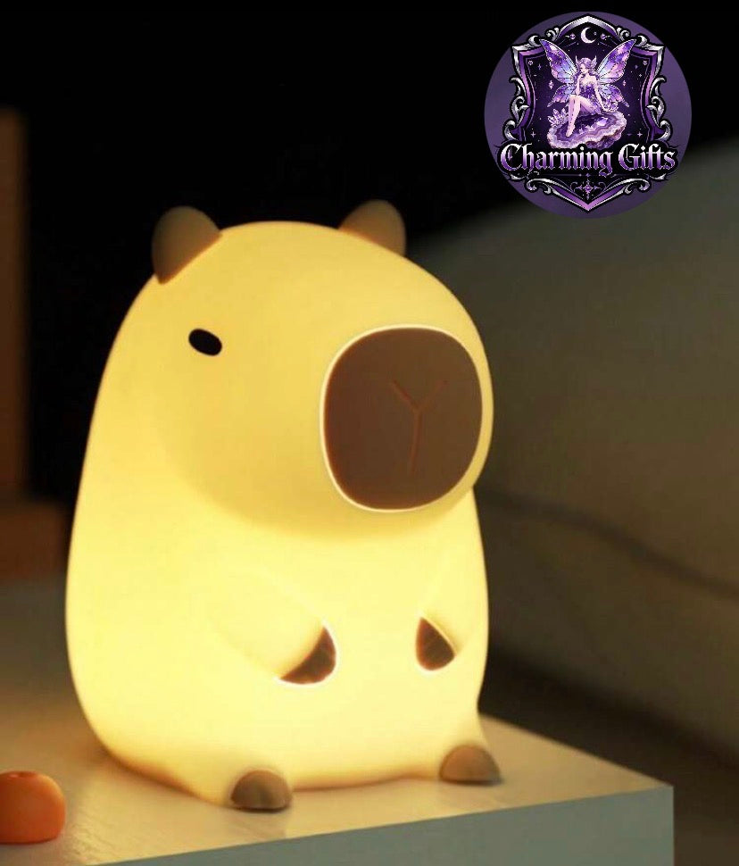 🦫 Cute Capybara Silicone Night Light — Your Cosy Nighttime Companion ✨