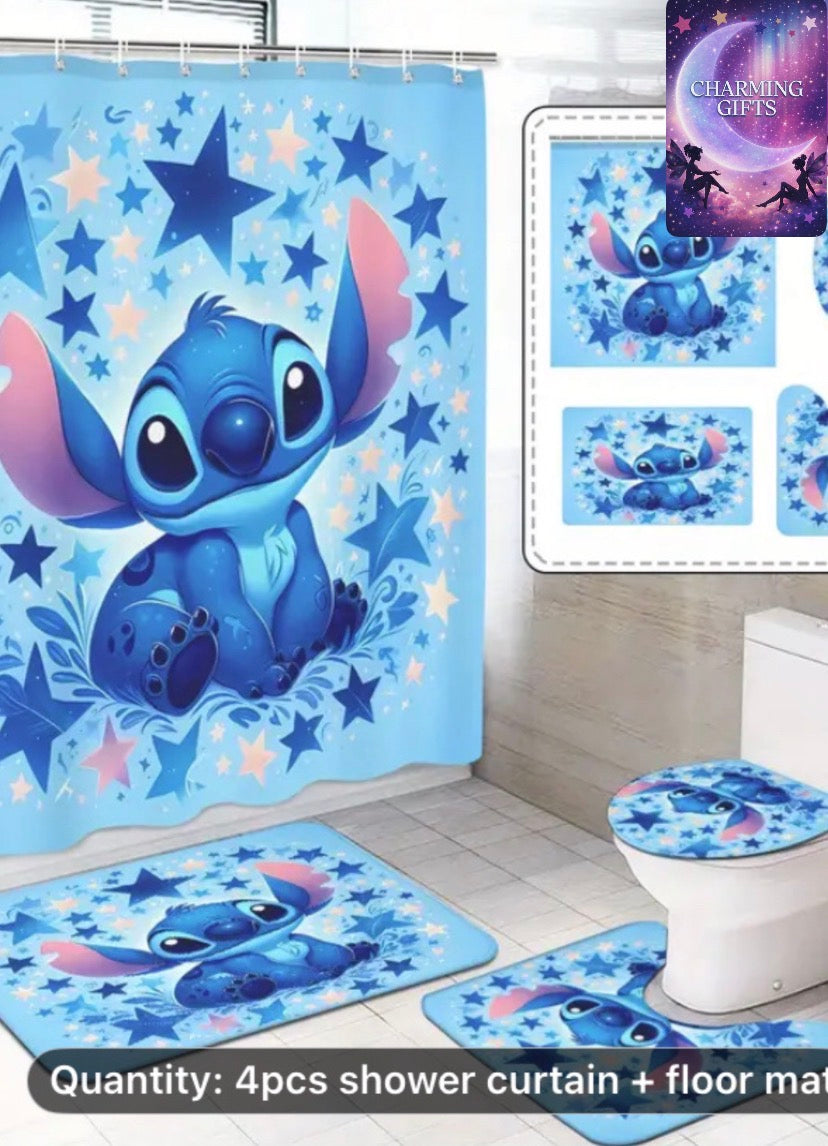 Stitch 4pc Bathroom Set