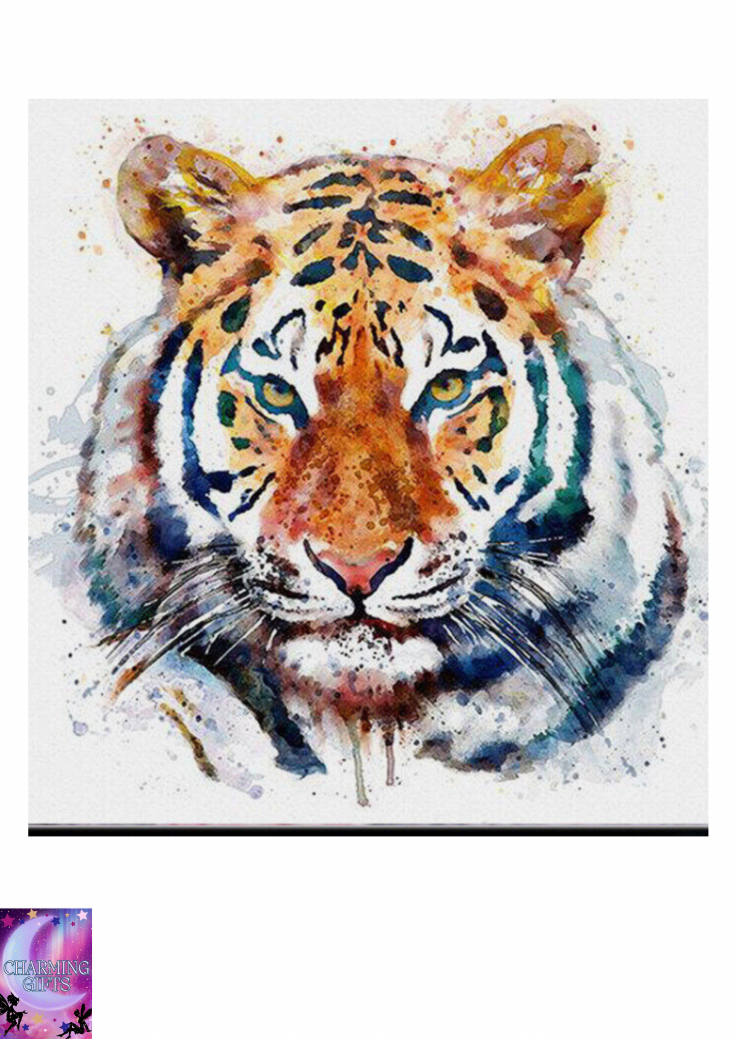 Full Drill 5D Diamond Painting Kits Embroidery Cross Stitch Art Decor Tiger