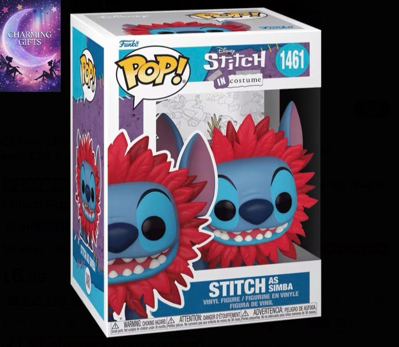 Funko Pop! Stitch as Simba #1461