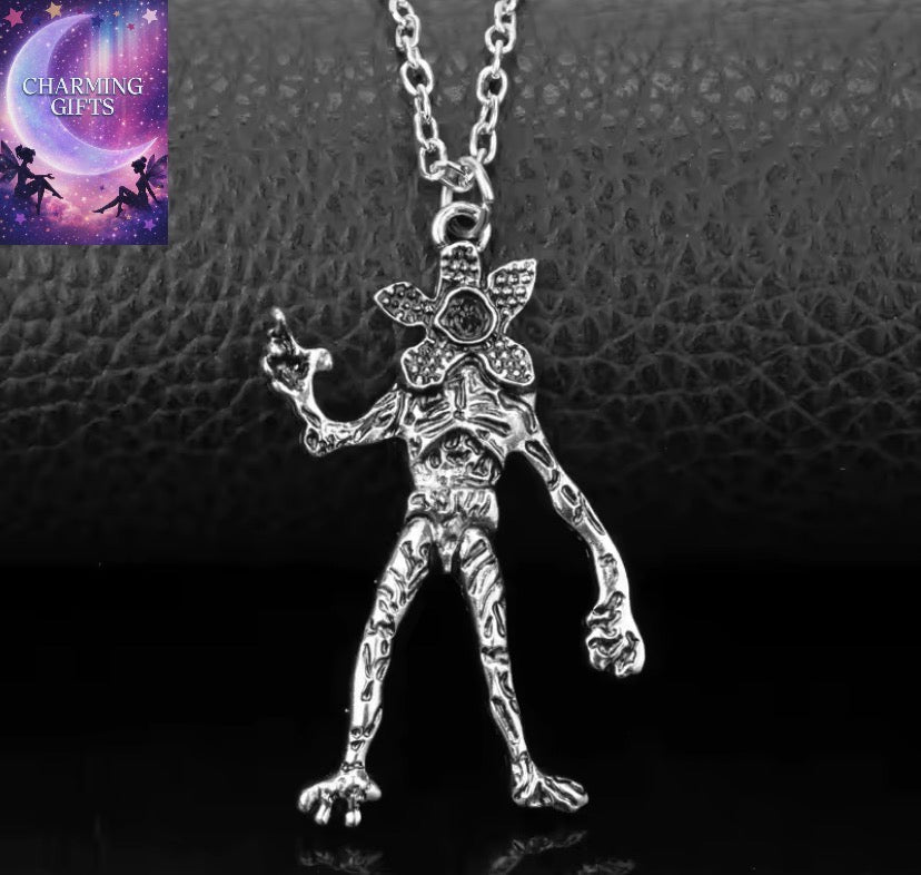 Stranger Things Necklace Demodog Demogorgon Monster Alloy Pendant Necklace