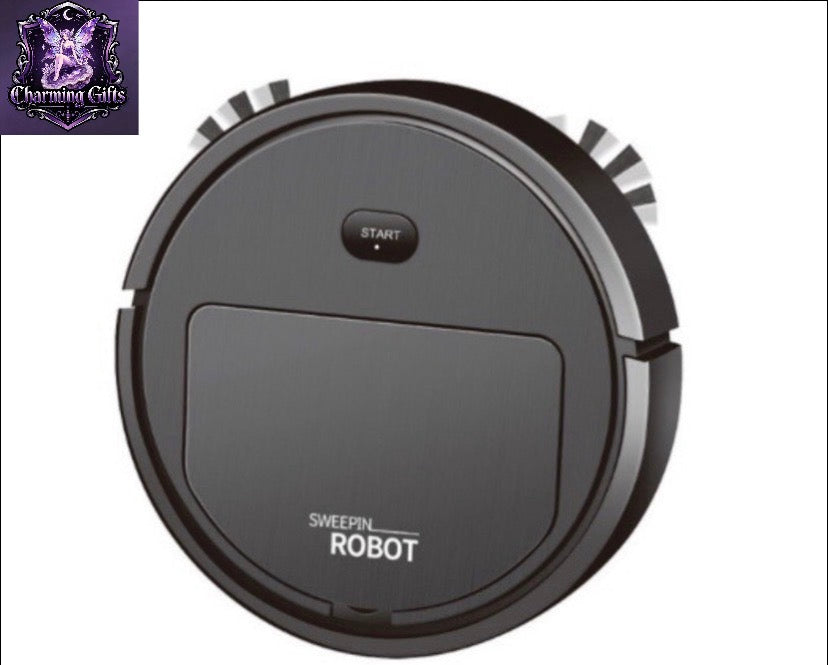 Smart Robot Vacuum Cleaner 3-In-1 Household Cleaning Machine Black