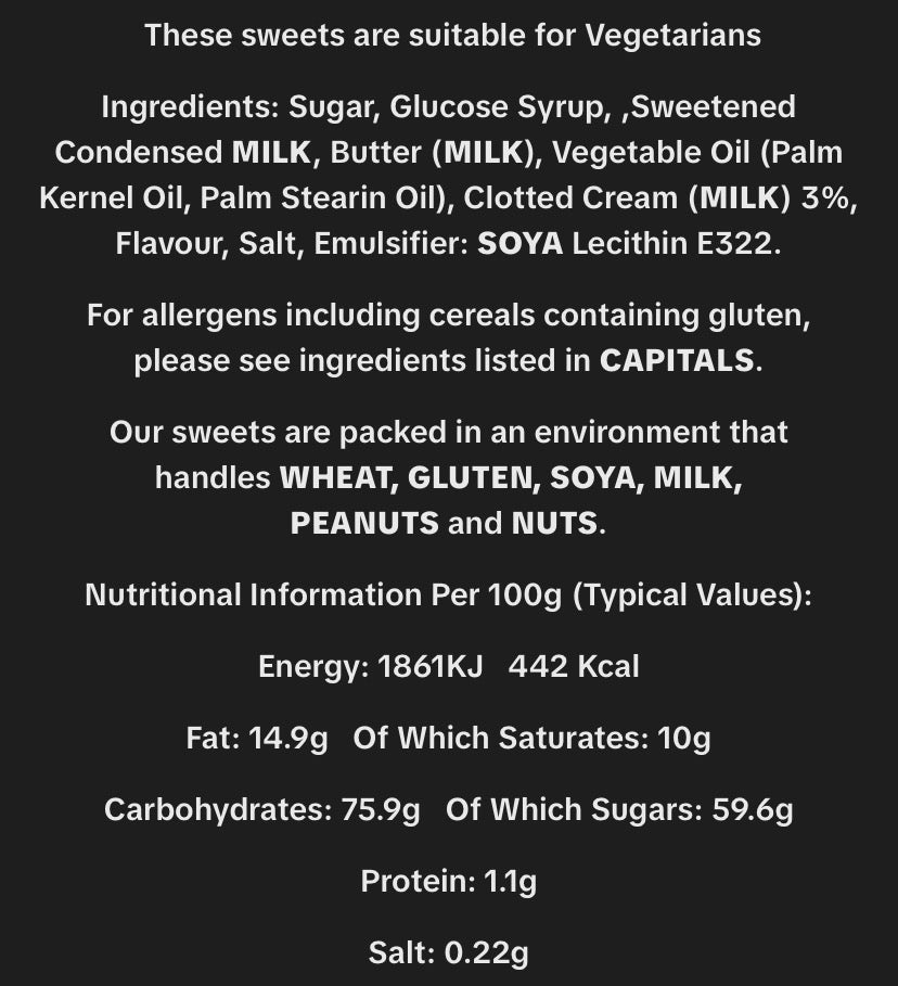 Clotted Cream Fudge 1Kg