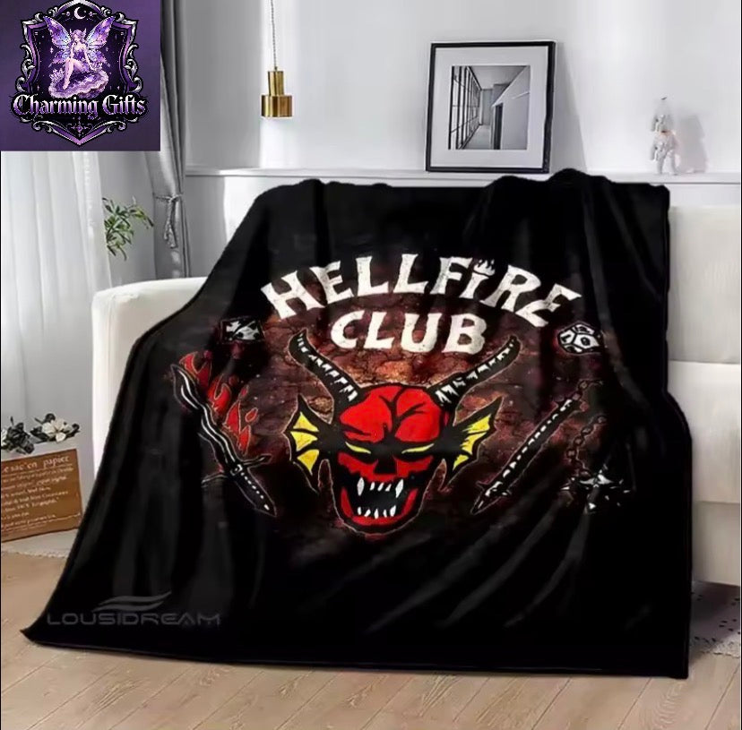 🎸 Eddie Munson Soft Flannel Throw Blanket