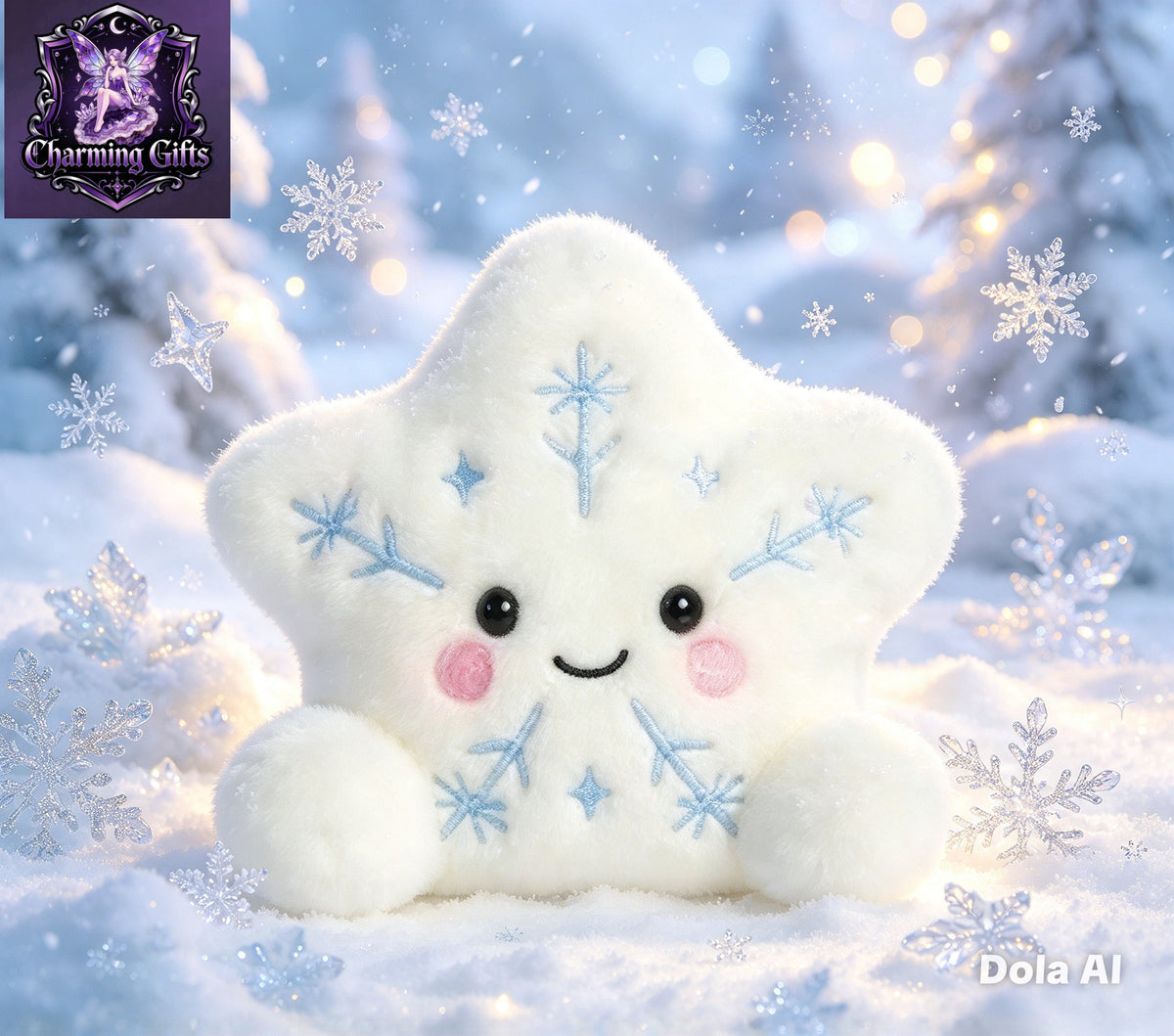 ❄️⭐ LITTLE SNOWFLAKE STAR PLUSH — WINTER'S SWEETEST COMPANION! ⭐❄️