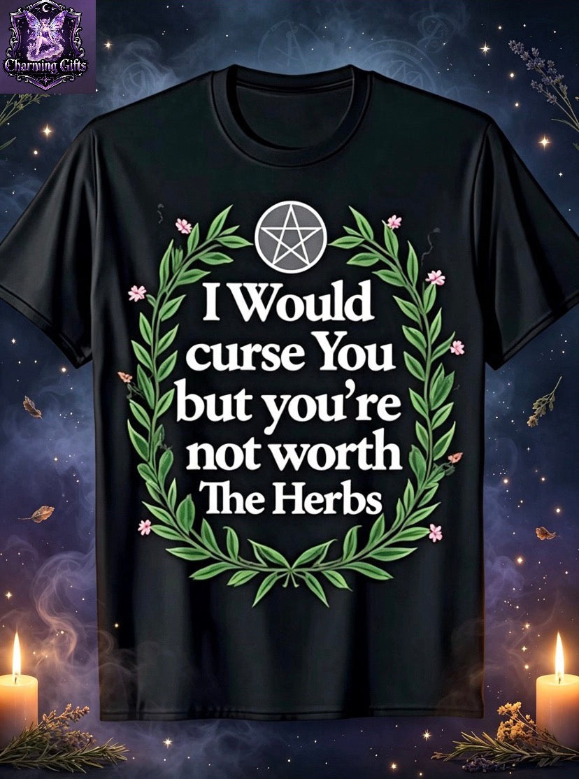 🖤 "You're Not Worthy" Sarcastic Witch Graphic T-Shirt — Unisex 🖤