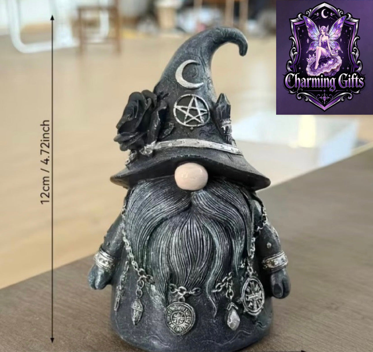 Collectible Figurines ,Gothic Decorative Gnome Figurine, Dwarf Ornament, Resin Craft, Holiday Small Gift