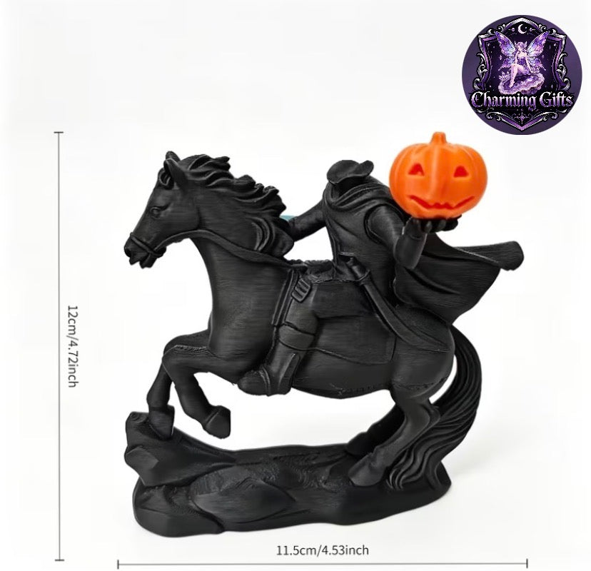 ๐ The Legendary Headless Horseman โ Gothic Halloween Statue ๐๐ค