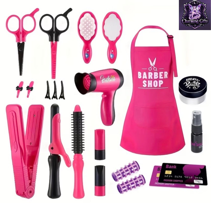 💇♀️ 22-Piece Girls’ Beauty Salon Playset