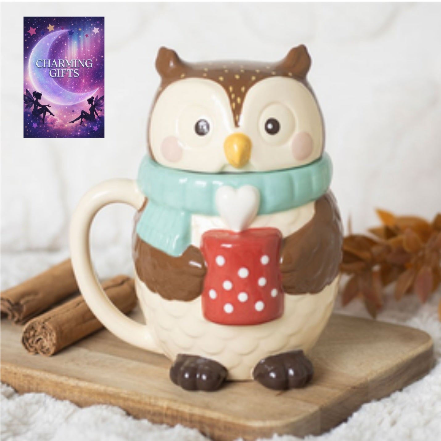 Oliver Owl Lidded Mug