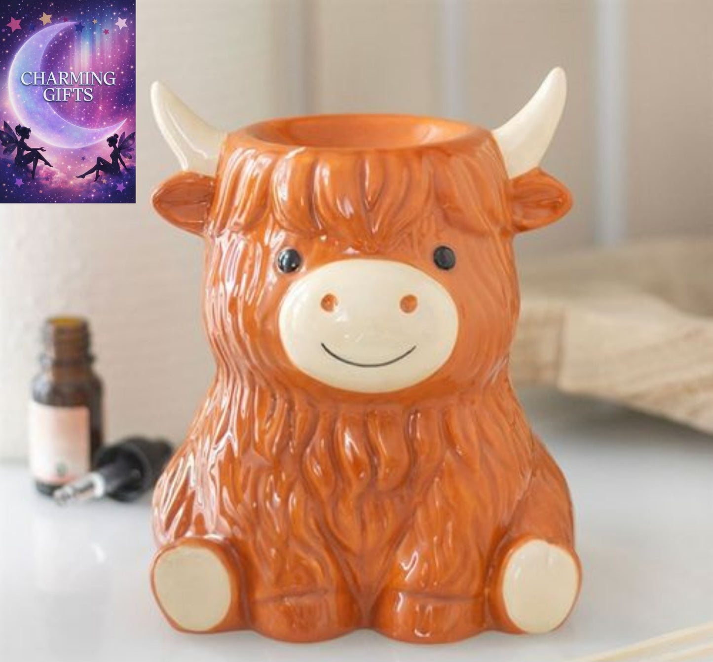 Highland Cow Oil Burner and Wax Warmer