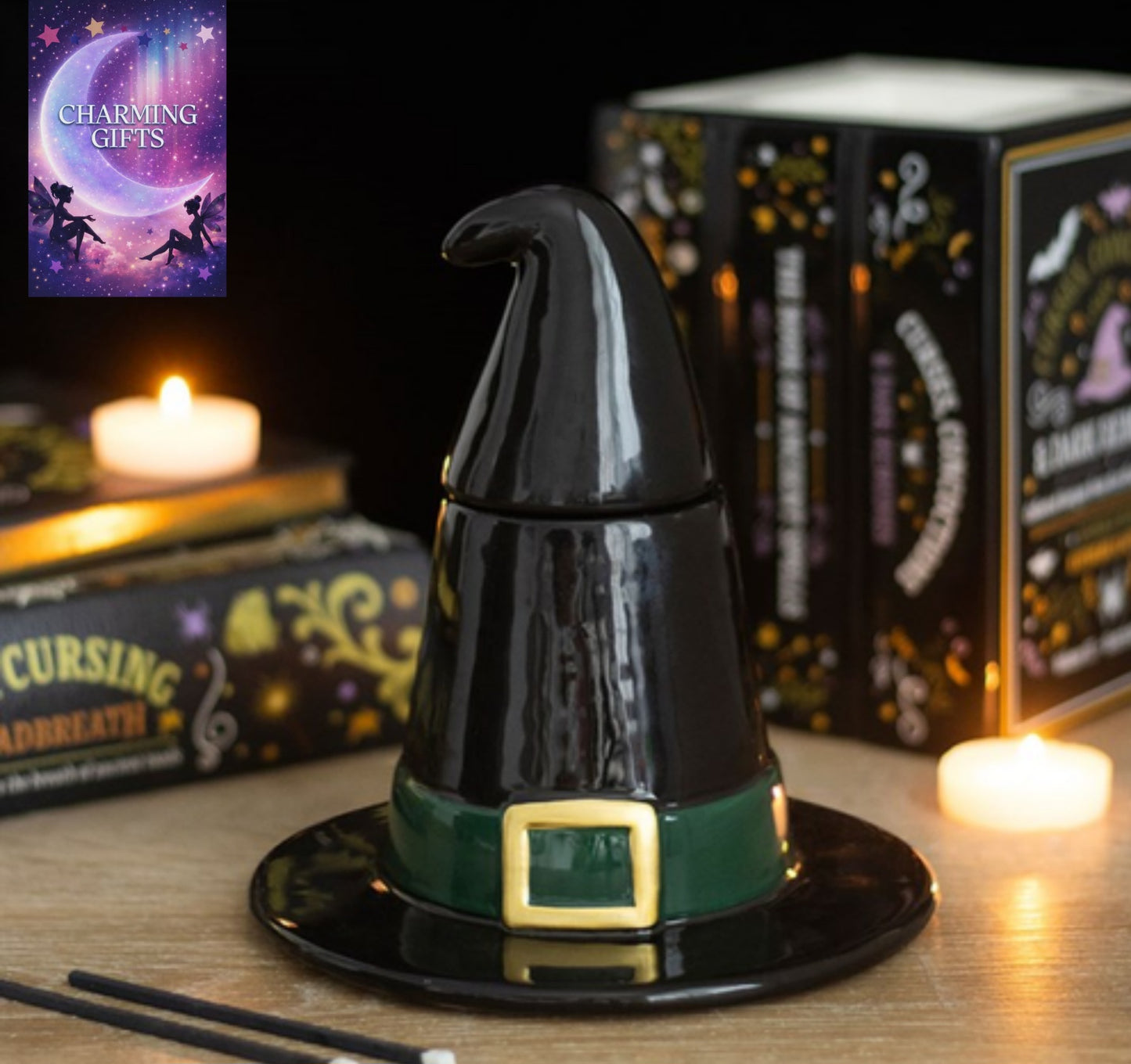 Black Witch Hat Oil Burner