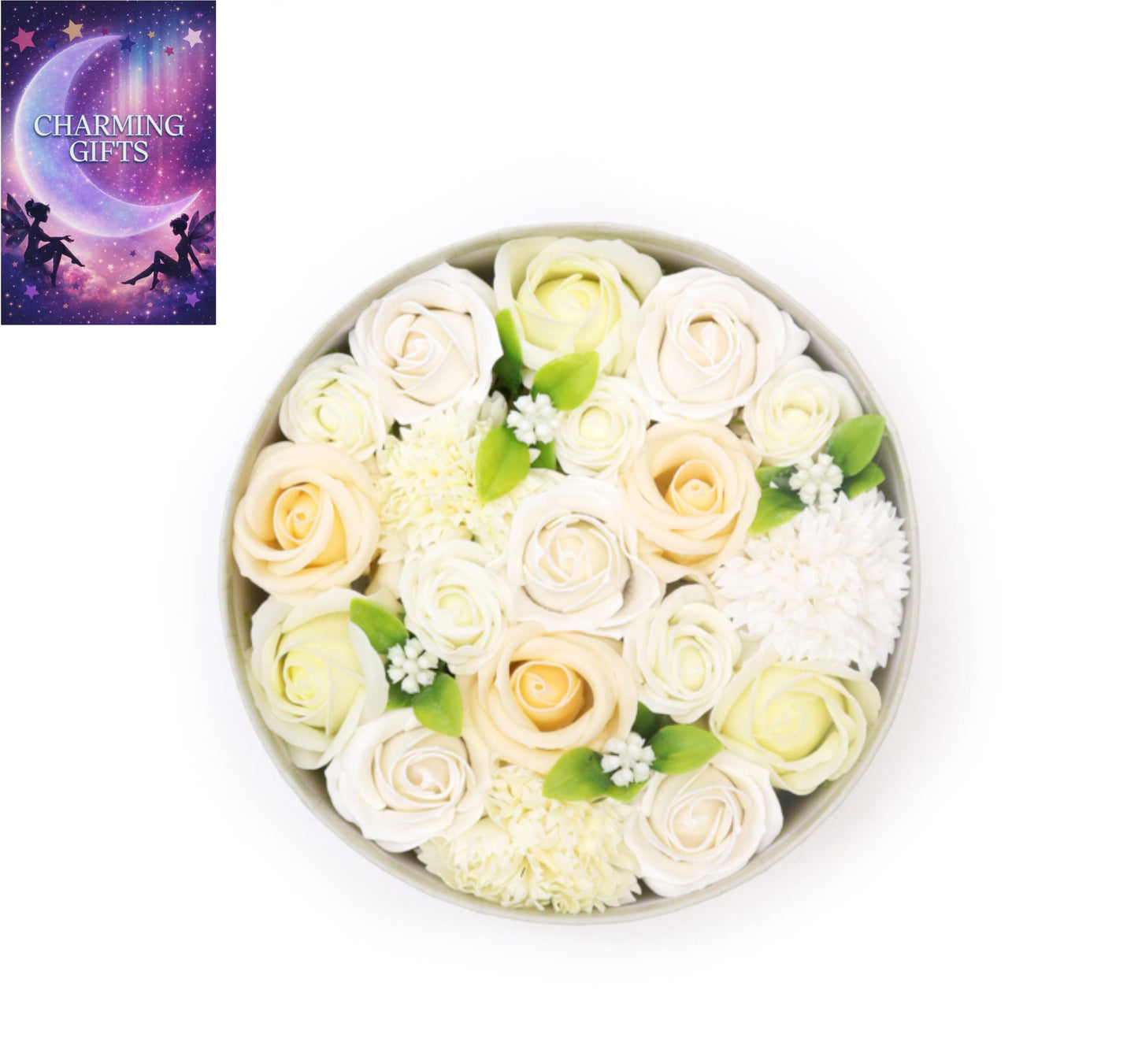 Round Box - Wedding Blessings - White & Ivory