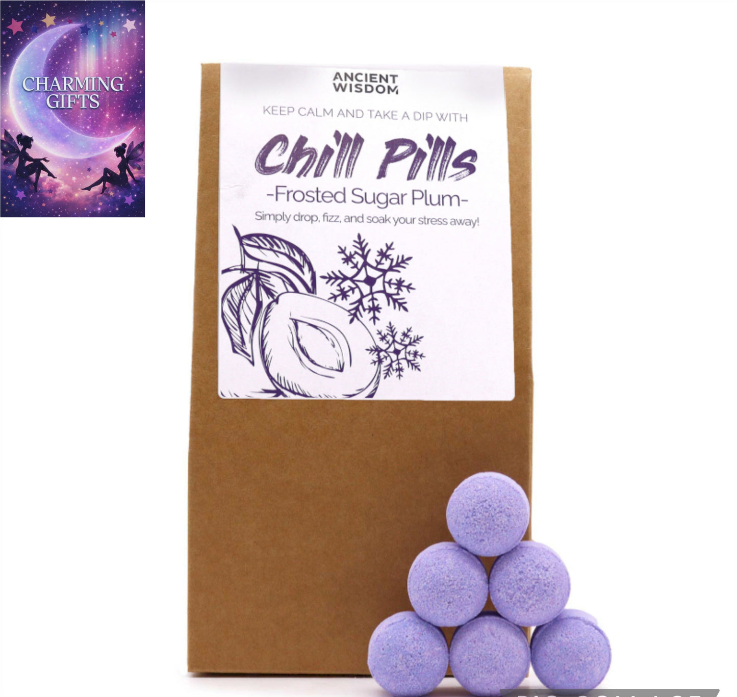Chill Pills Gift Pack 350g - Frosted Sugar Plum