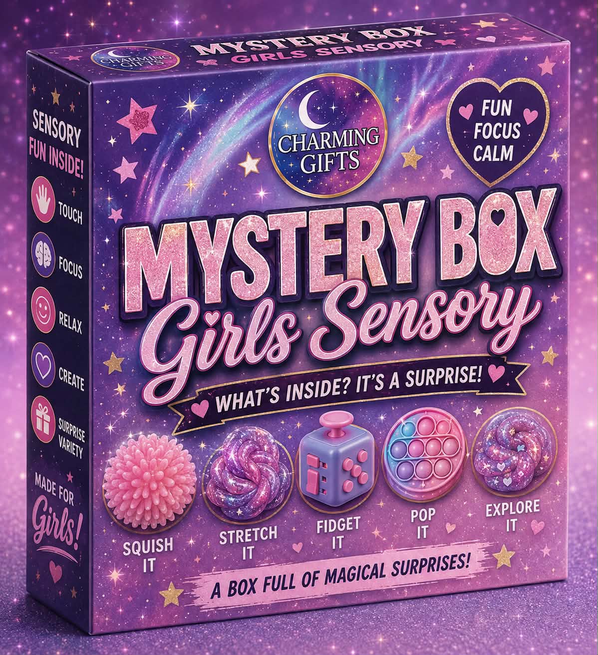 Charming Gifts Girls Mystery Sensory Box