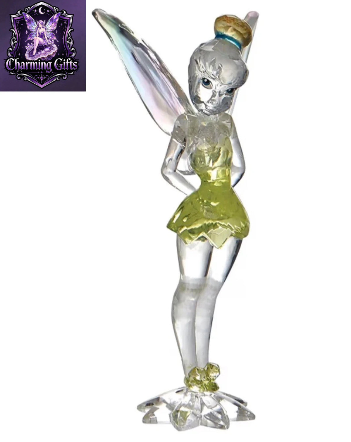 Official Disney Licensed Tinker bell Facet Crystal Figurine