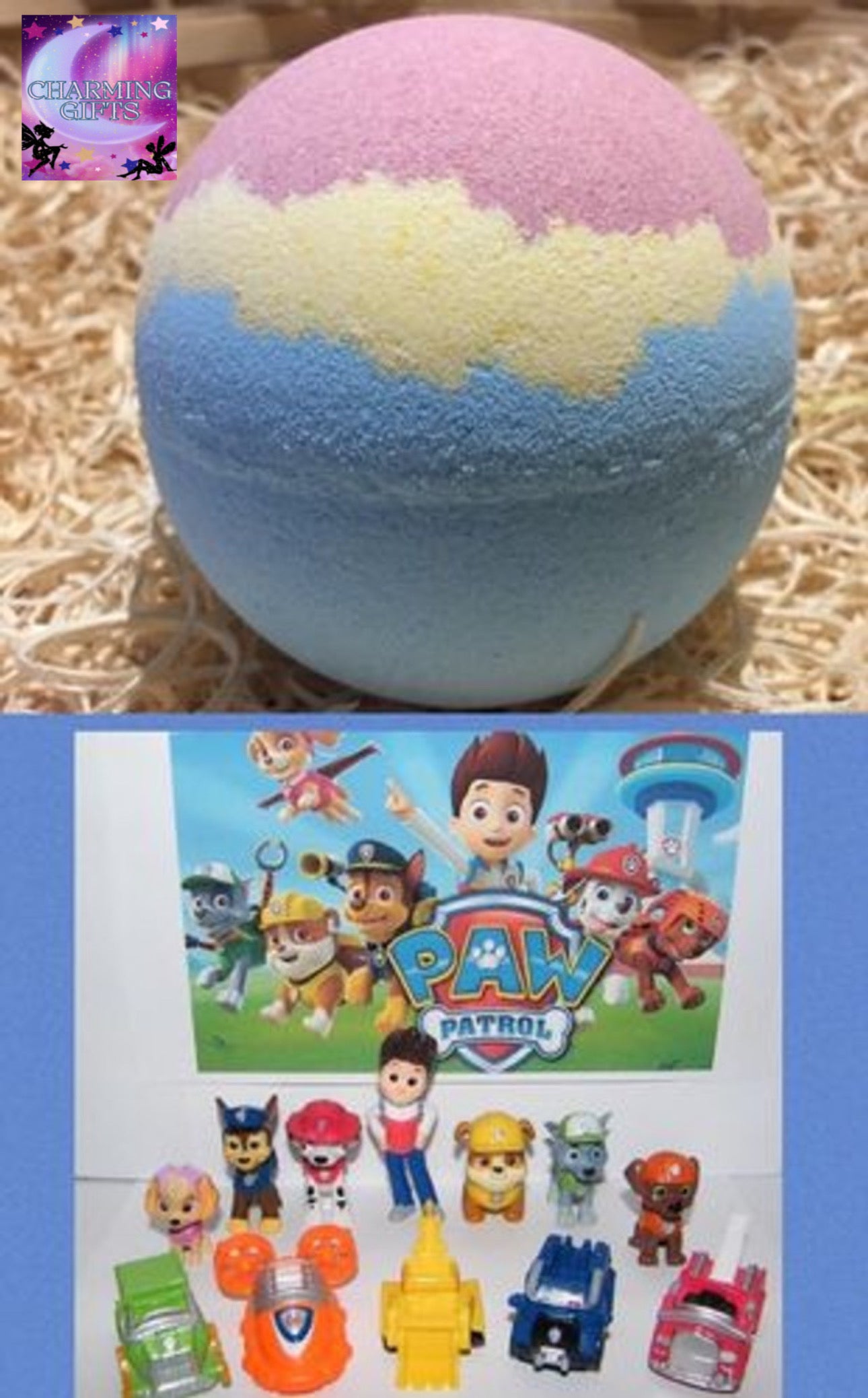 Paw patrol bath bomb
