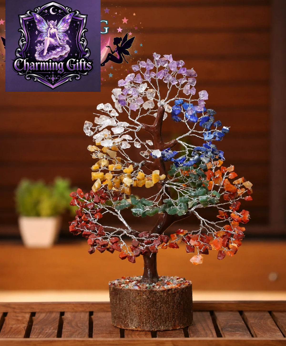 7 Chakra Crystal Tree of Life Healing Gemstone