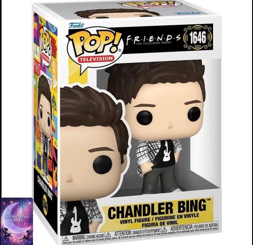 Friends Chandler Bing #1646 Funko Pop! Vinyl Collectible Figure – TV Show Merchandise, Perfect Gift for Friends Fans & Pop Collectors