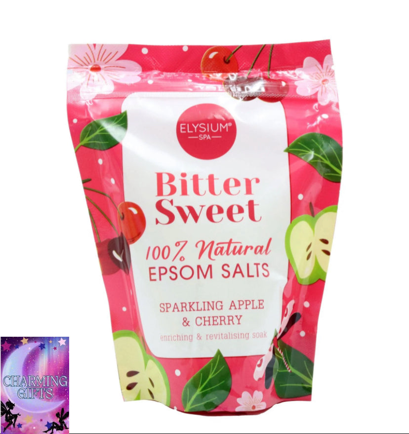 ELYSIUM SPA BATH SALTS - SPARKLING APPLE & CHERRY 450G