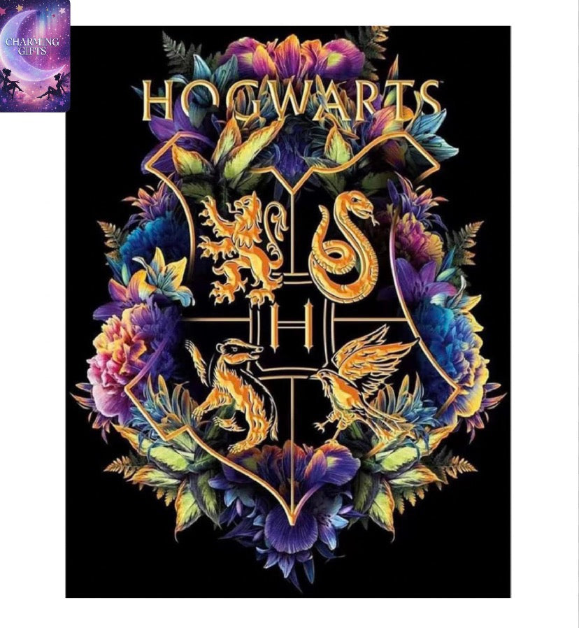 Hogwarts 5D Diamond Kits for Adults Kids Crafts Diamond Art kits Full Drill Painting Rhinestone Embroidery Pictures for Home Decor(30x40cm)