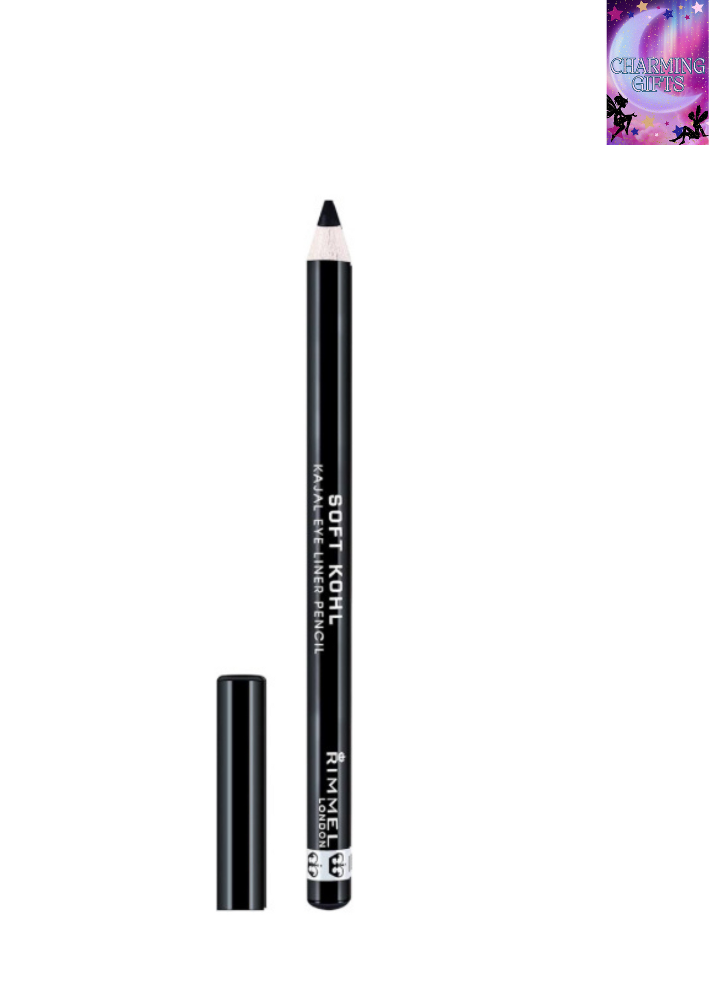 Rimmel London Soft Kohl Smudge-proof Eyeliner Pencil, Jet black, 1.2 g