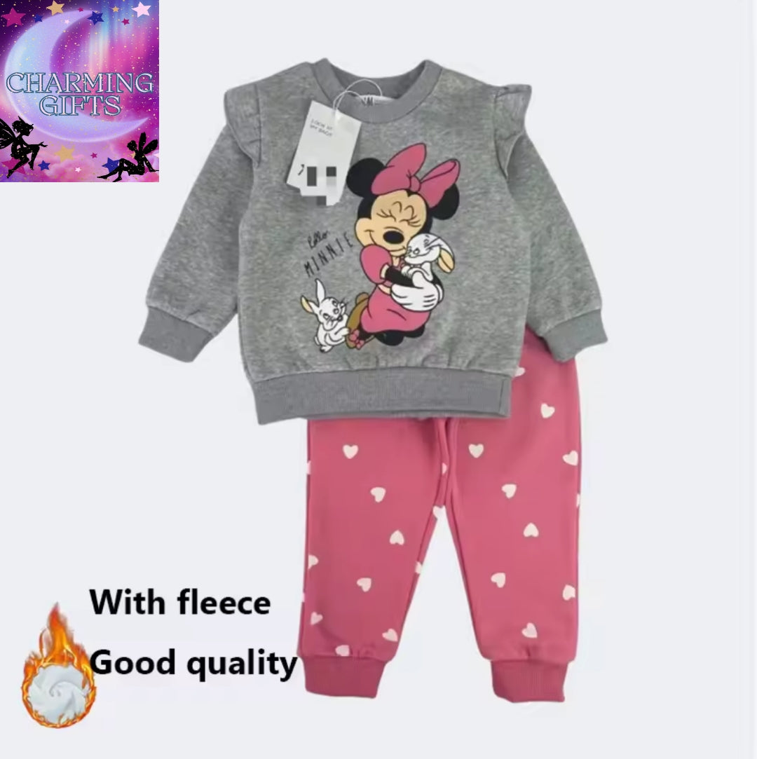 Minnie mouse Winter 2 piece set fleece