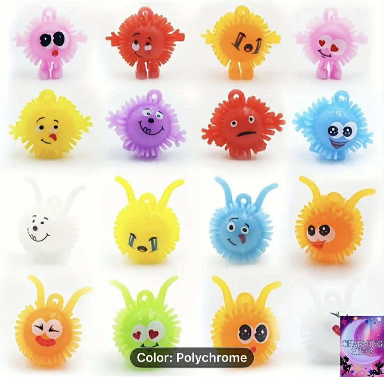 48pcs Spiky Hedge - Soft, Squeezable Mini Porcupine Balls