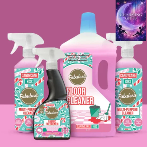Fabulosa Candy Cane Kiss 4 Piece Cleaning Bundle