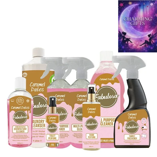 Fabulosa Caramel Dates Fragranced Household Cleaning Bundle