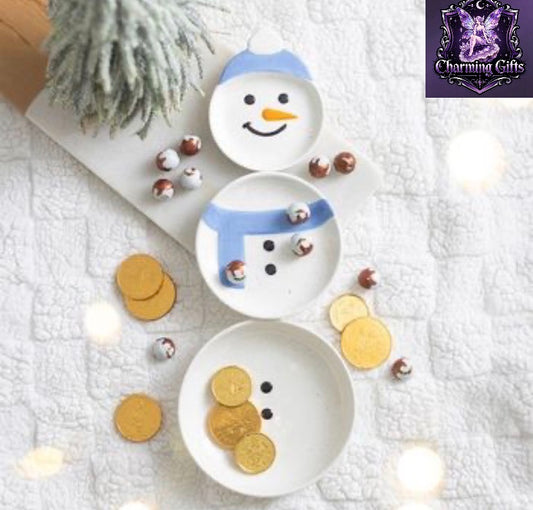Set of 3 Winter Snowmen Stacking Bowls