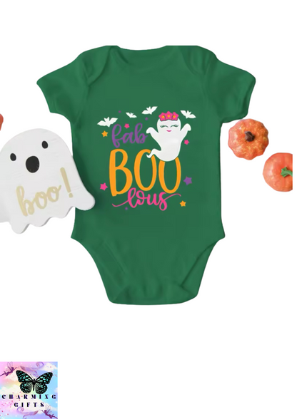 Baby Girl Clothes Faboolous Newborn Halloween Bodysuits Cute Ghost Girls Halloween Cotton Jumpsuit Girls Halloween Onesie Outfit