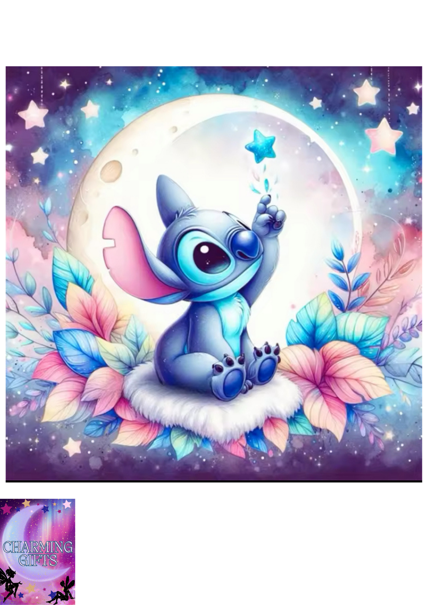 Disney New Arrivals Diamond Painting Stitch Full Round Square Diamond Mosaic Moon Home Decoration Handmade Gift Craft Kit