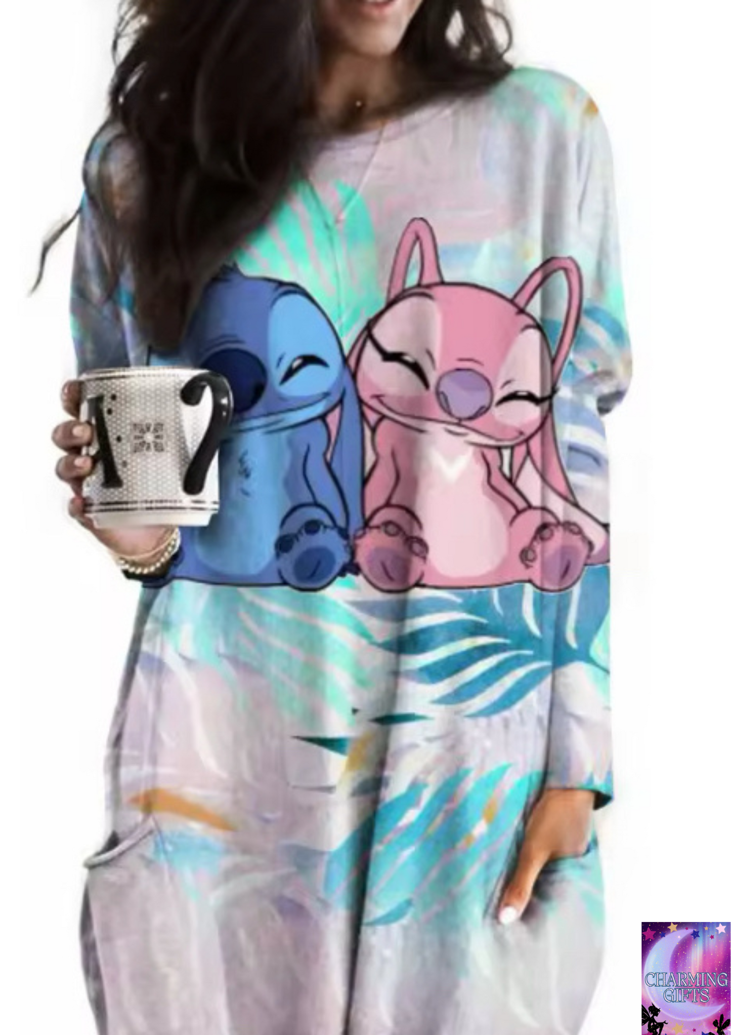 Disney's Lilo & Stitch Women's Long Sleeve T-shirt Autumn Casual Cute New Youth Women's Wear Y2k Kawaii 3D Printed High Quality