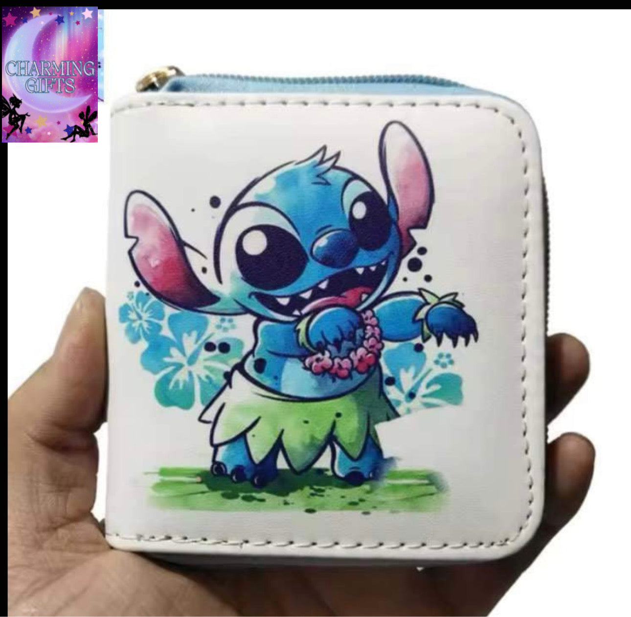 Disney stitch Wallet Cartoon Lilo and Stitch Figure printed Short Coin Purse Luxury Multi-layer Card Holder Wallet