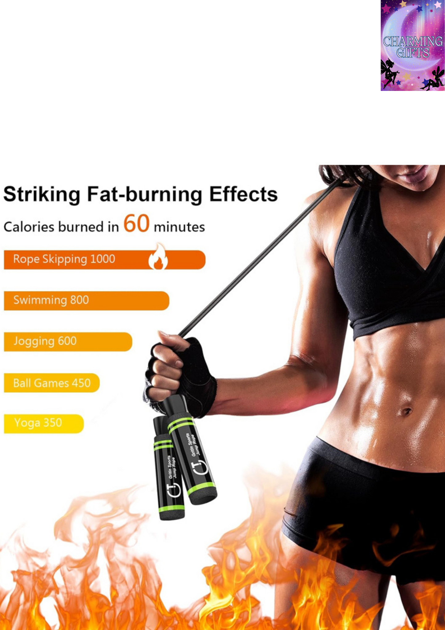 Skipping Rope, Speed Jump Rope Soft Memory Foam Handle Tangle-free Adjustable Rope&Rapid Ball Bearings Fitness Workouts Fat Burning Exercises Boxing for Adults, Kids - Length Adjuster Included.