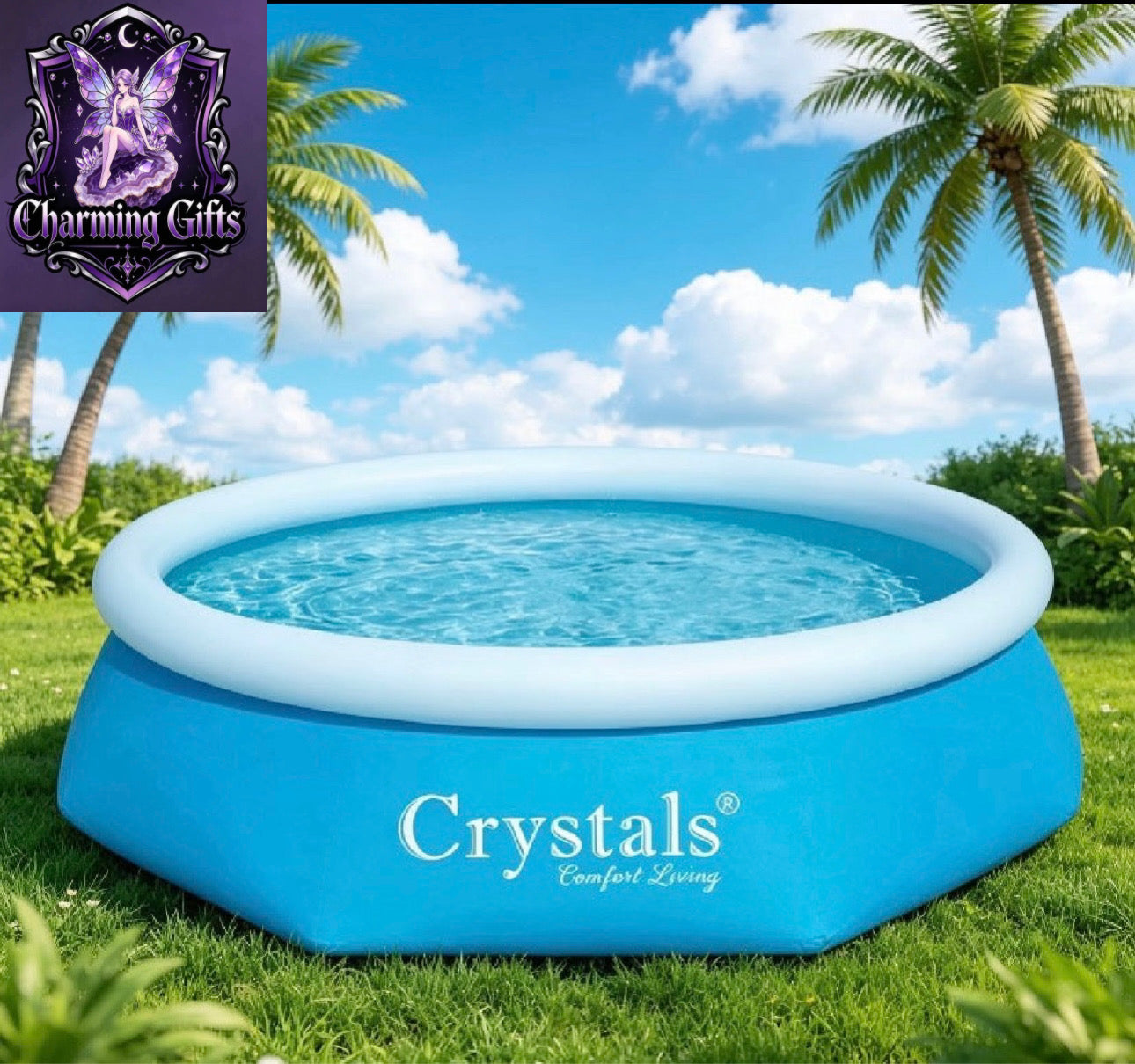 10FT Inflatable Paddling Pool Swimming Pool Summer Family Fun Outdoor