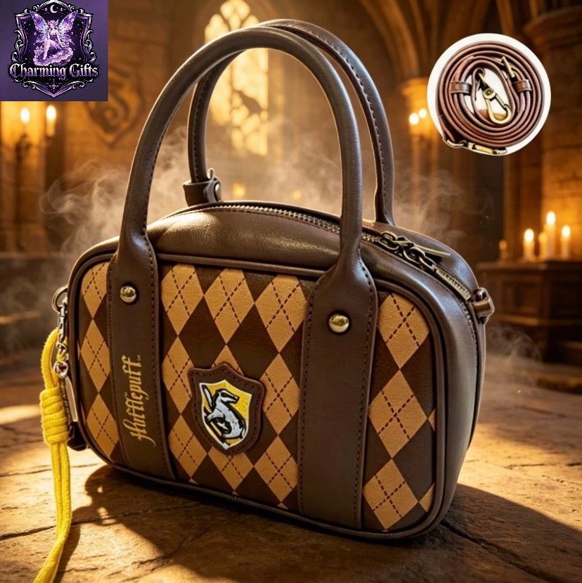 Harry Potter Women's Crossbody Tote Bag – Hogwarts Gryffindor & Slytherin House Shoulder Bag With Zipper,Hand Bag For Commute Outing Party Christmas Halloween Birthday Gift For Girls & White-Collar Workers, Halloween Bags Perfect For Fancy Party Matching