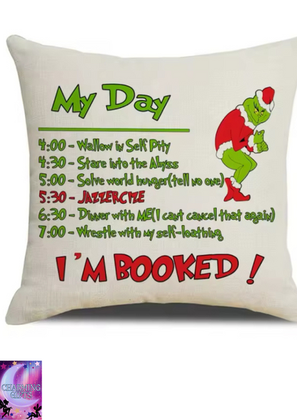 1PCS Christmas Pillow Covers 45x45cm Pillowcases Christmas Throw Pillow Covers Farmhouse Decor for Sofa Couch Xmas Decoration