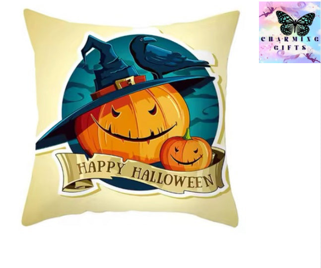 Halloween Decoration For Home Cartoon Pumpkin Bat Ghost Pillowcase Horror Halloween Party Supplies Accessories Haloween Ornament